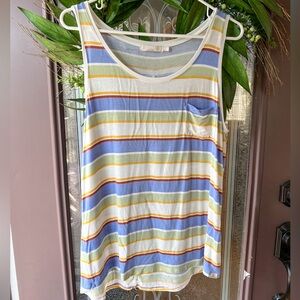 Prana Striped Sleeveless Top